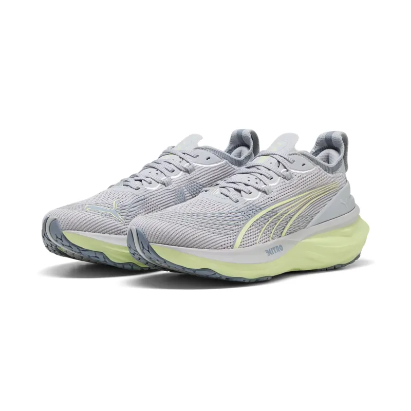 Puma ForeverRun NITRO 2 Men's Running Shoes - Vibrant Silver-Apple Spritz-2
