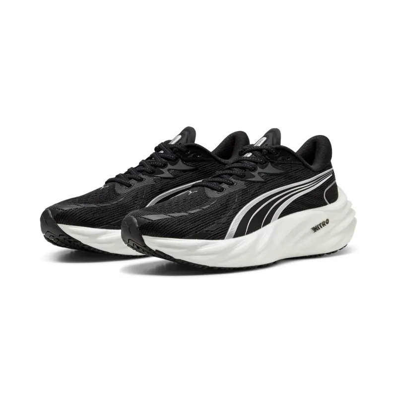 Puma Velocity NITRO 4 Women's Running Shoes - Black-White-2