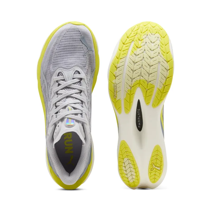 Puma Deviate NITRO 4 Men's Running Shoes - Vibrant Silver-Lux Lime-5