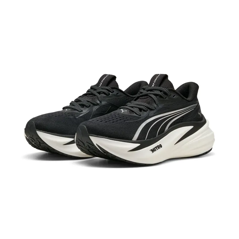 Puma MagMax NITRO 2 Women's Running Shoes - Black-White-1