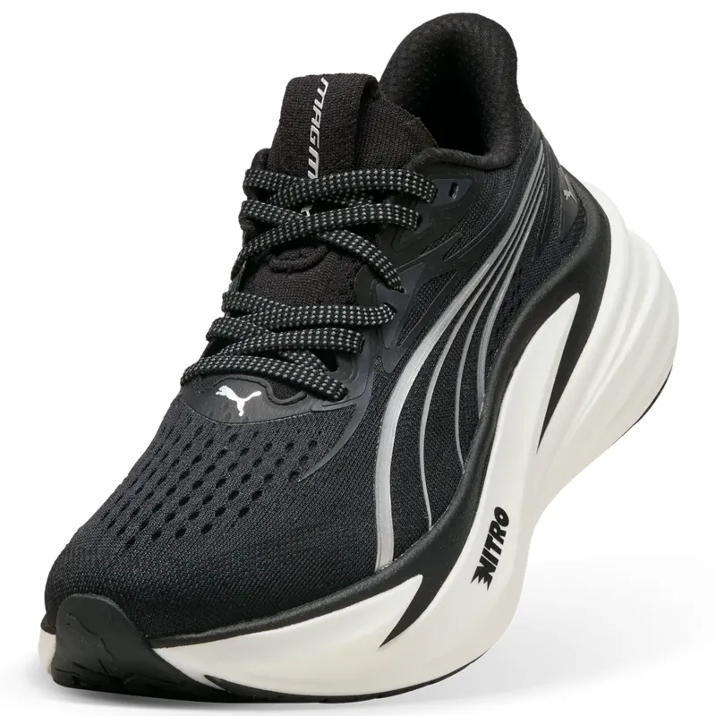 Puma MagMax NITRO 2 Women's Running Shoes - Black-White-6