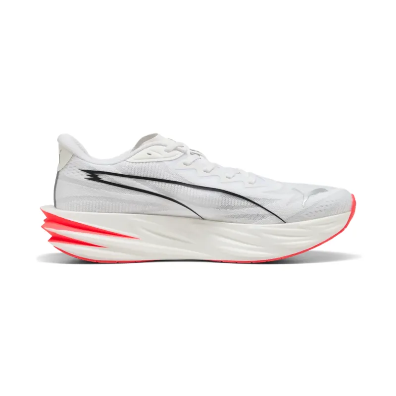 Puma Deviate Pure Nitro Men's Running Shoes - Puma White Ultra Red-1
