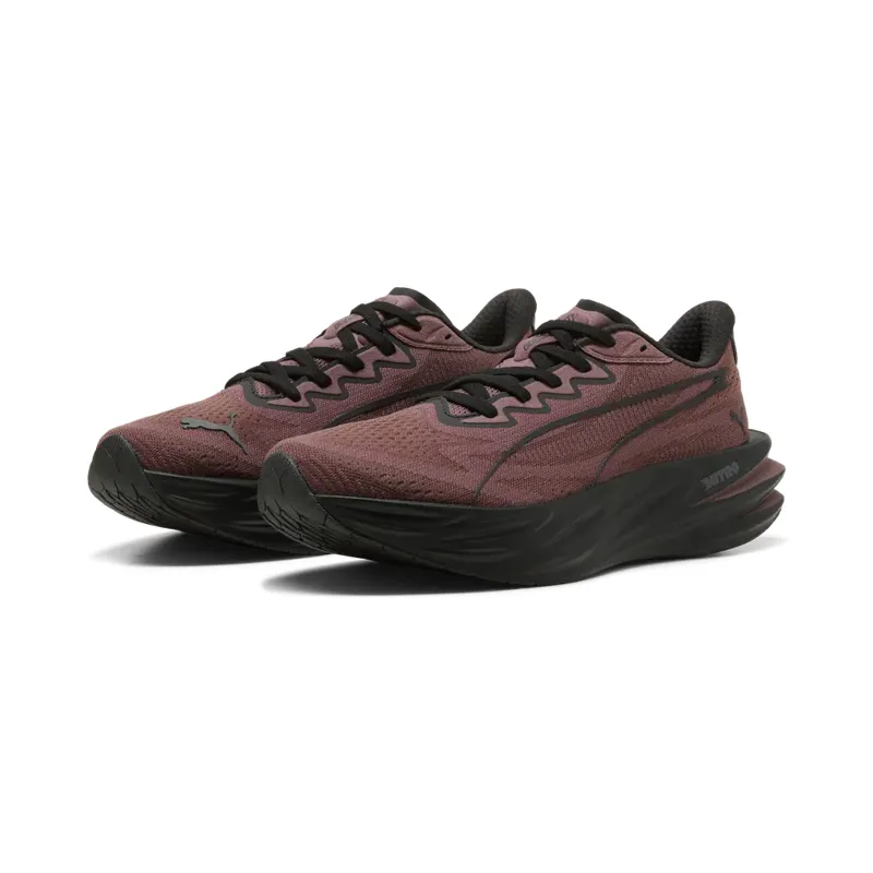 Puma Deviate Pure NITRO Women's Running Shoes - Rich Cocoa Puma Black-2