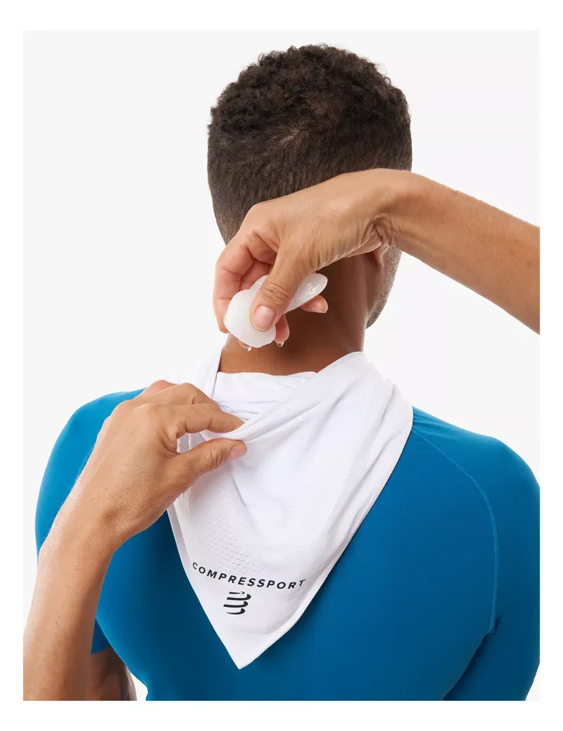 Compresssport StayFresh Ice Bandana - White-1