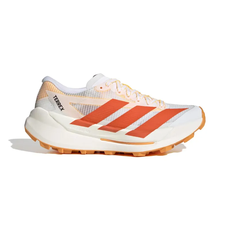 Adidas Terrex Agravic AT Women's Trail Running Shoes - White Impact Orange Reflective Silver