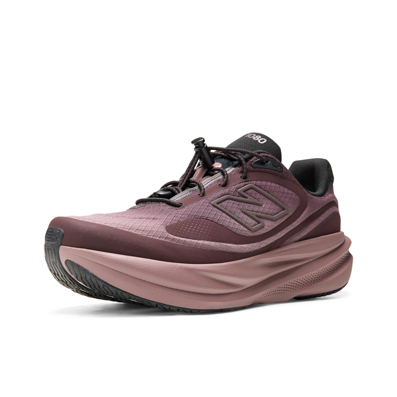 New Balance 1080v15 Pykrete Women's Running Shoes - Cherry Leather-6
