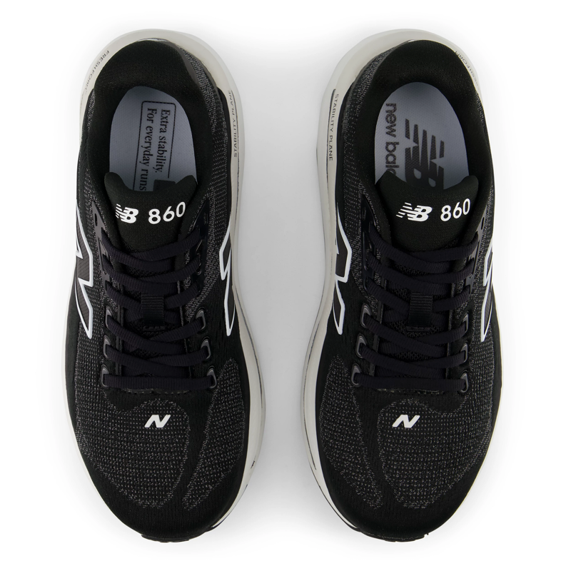 New Balance Fresh Foam X 860V15 Wide D Women's Supportive Running Shoes - Black-13
