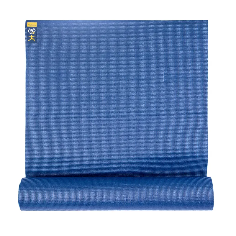 Warrior II Yoga Mat Dark Blue